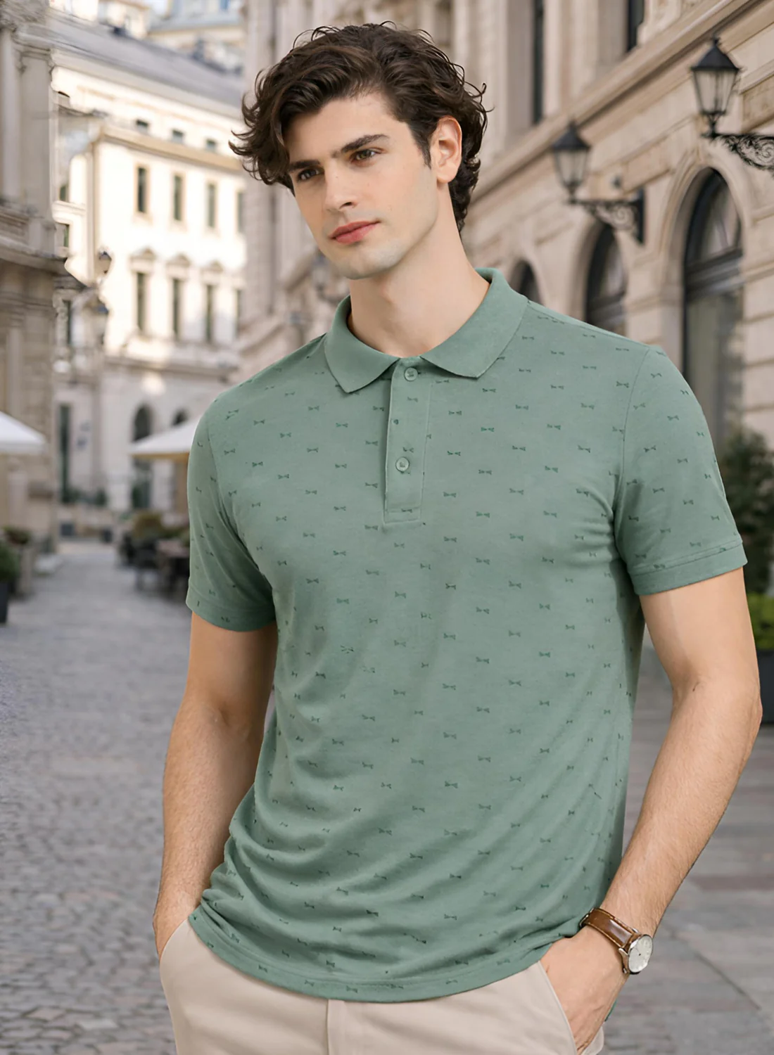 Men Cotton Polo T Shirt - Image 5
