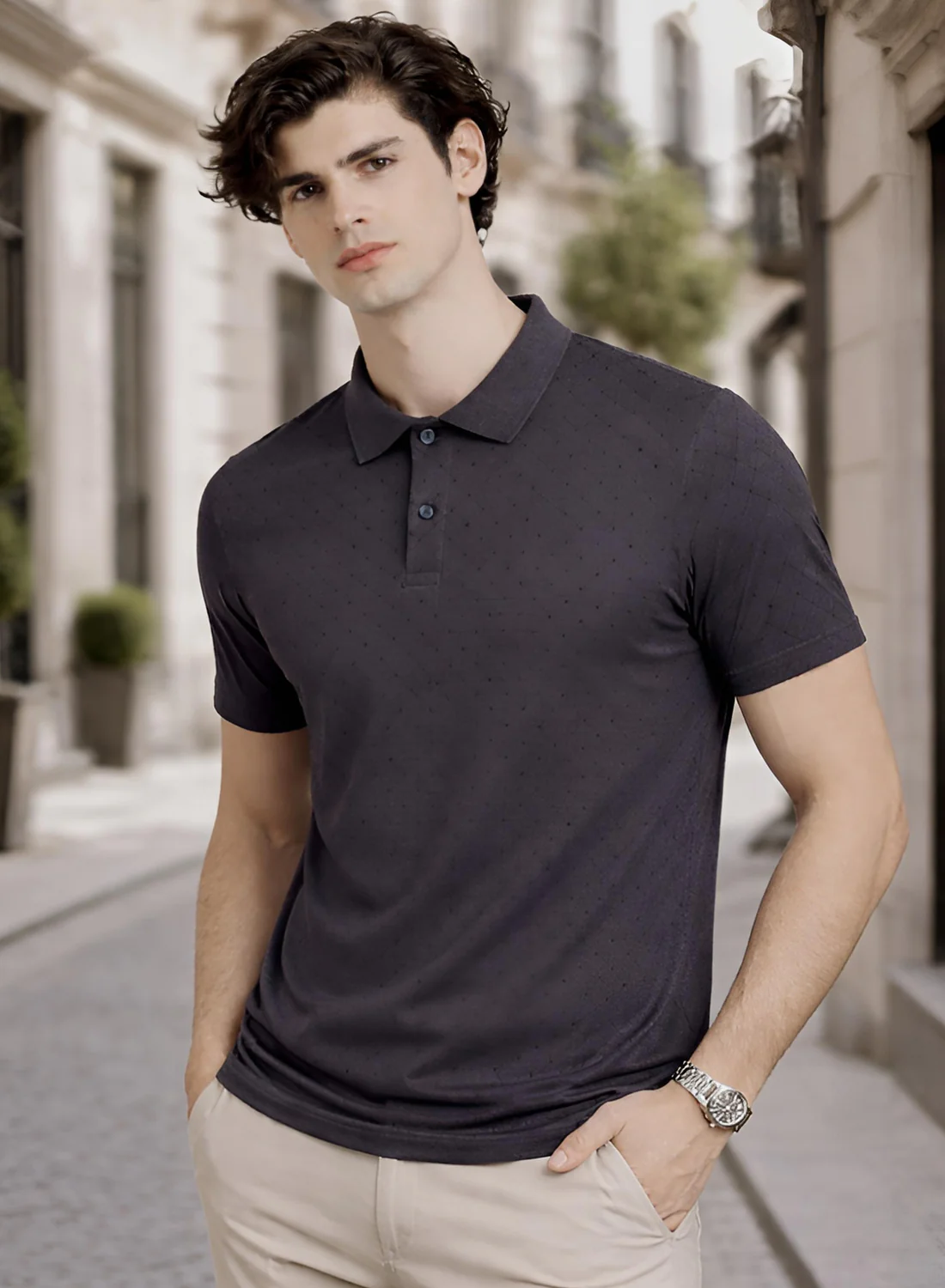 Men Cotton Polo T Shirt - Image 5