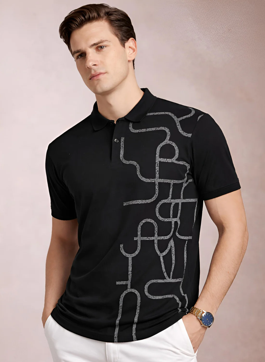 Men Cotton Polo T Shirt - Image 3