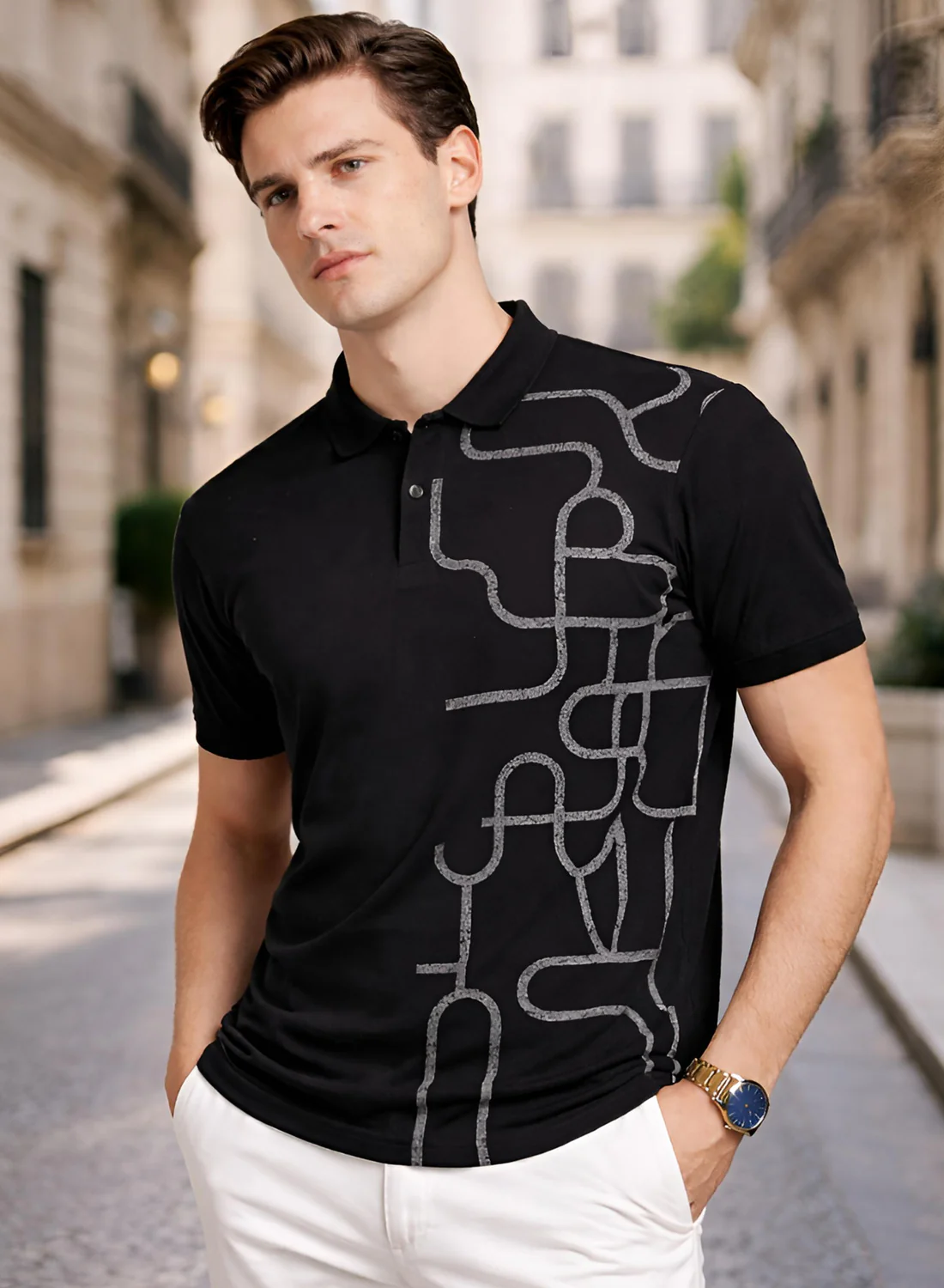 Men Cotton Polo T Shirt - Image 5