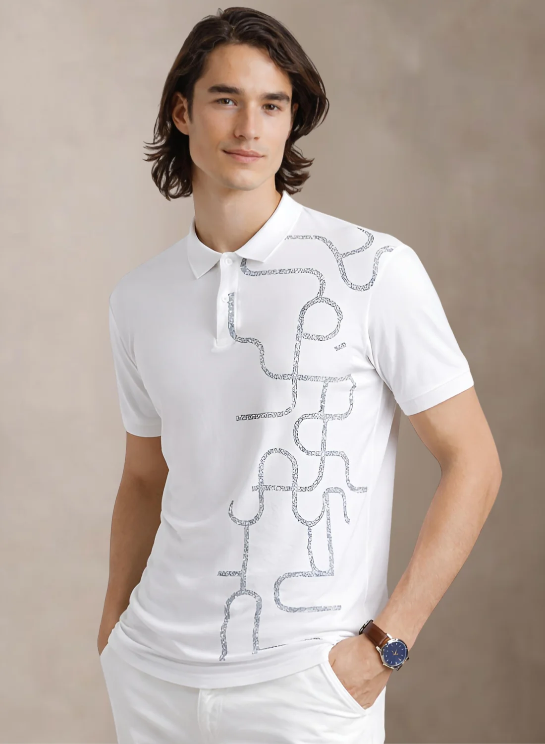 Men Cotton Polo T Shirt - Image 3