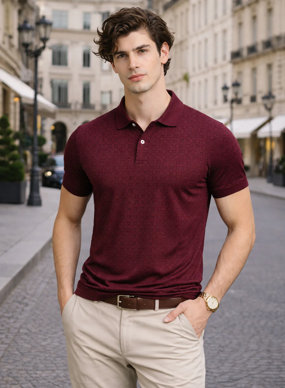 Men Cotton Polo T Shirt - Image 5