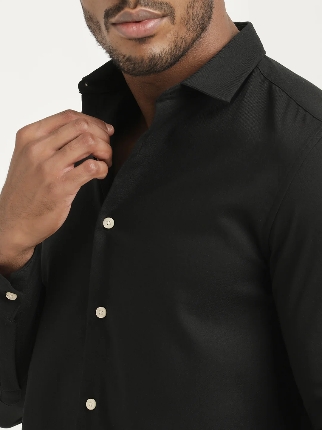 Men Cotton-Poly Lycra Blend Shirt - Image 4