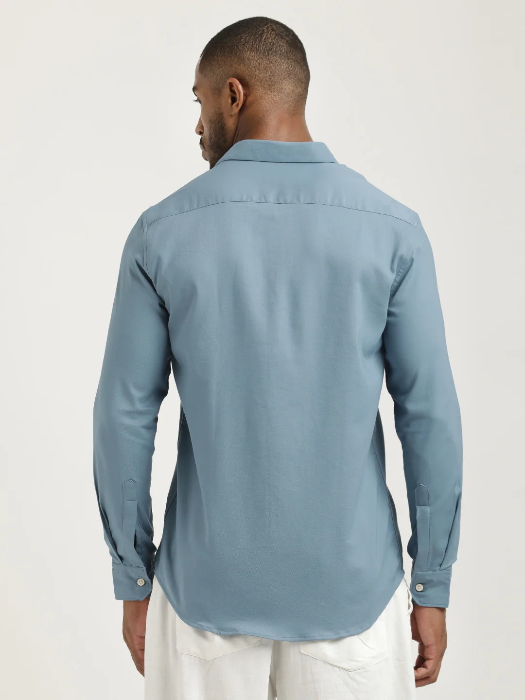 Men Cotton-Poly Lycra Blend Shirt - Image 3