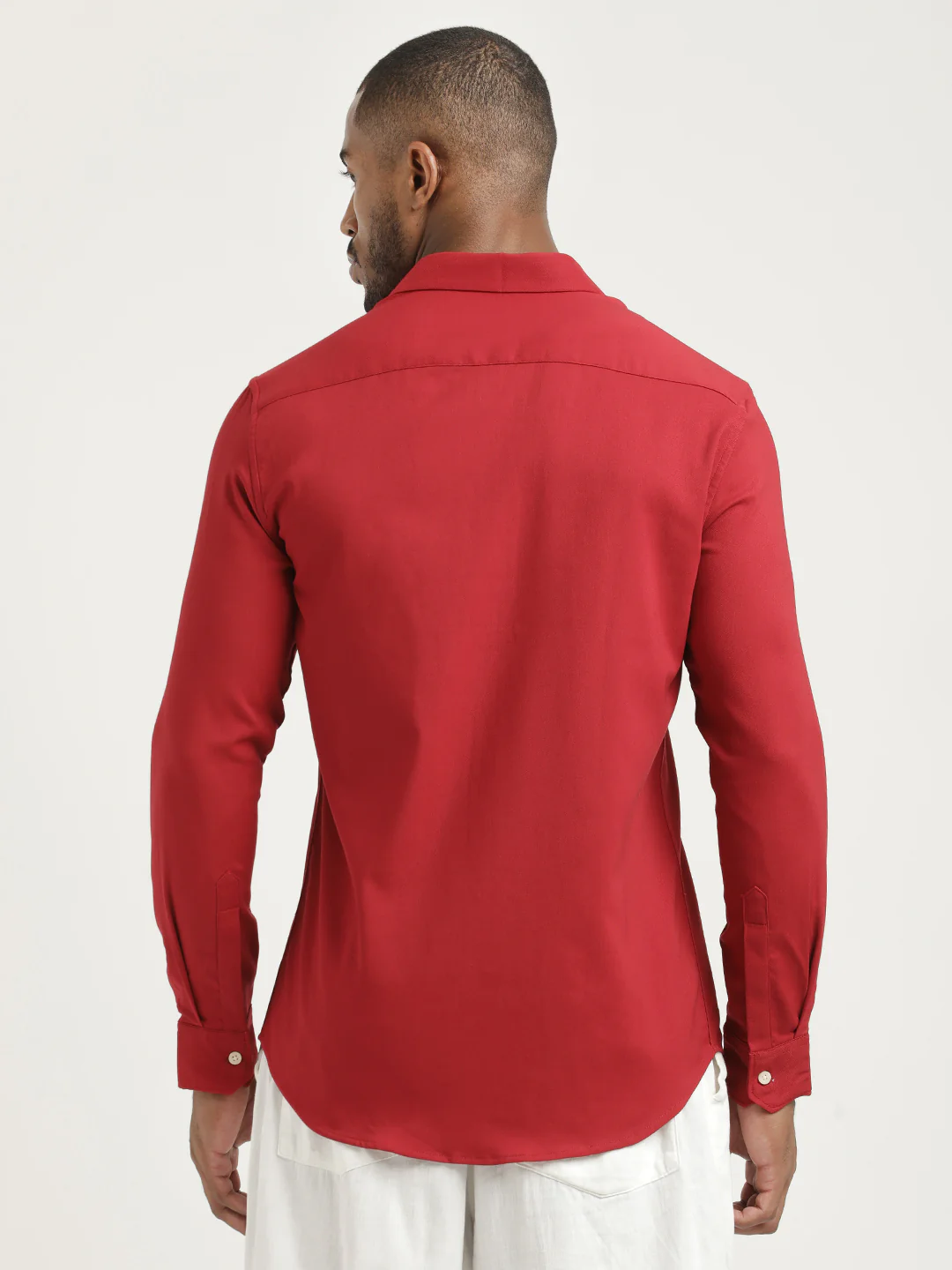 Men Cotton-Poly Lycra Blend Shirt - Image 3