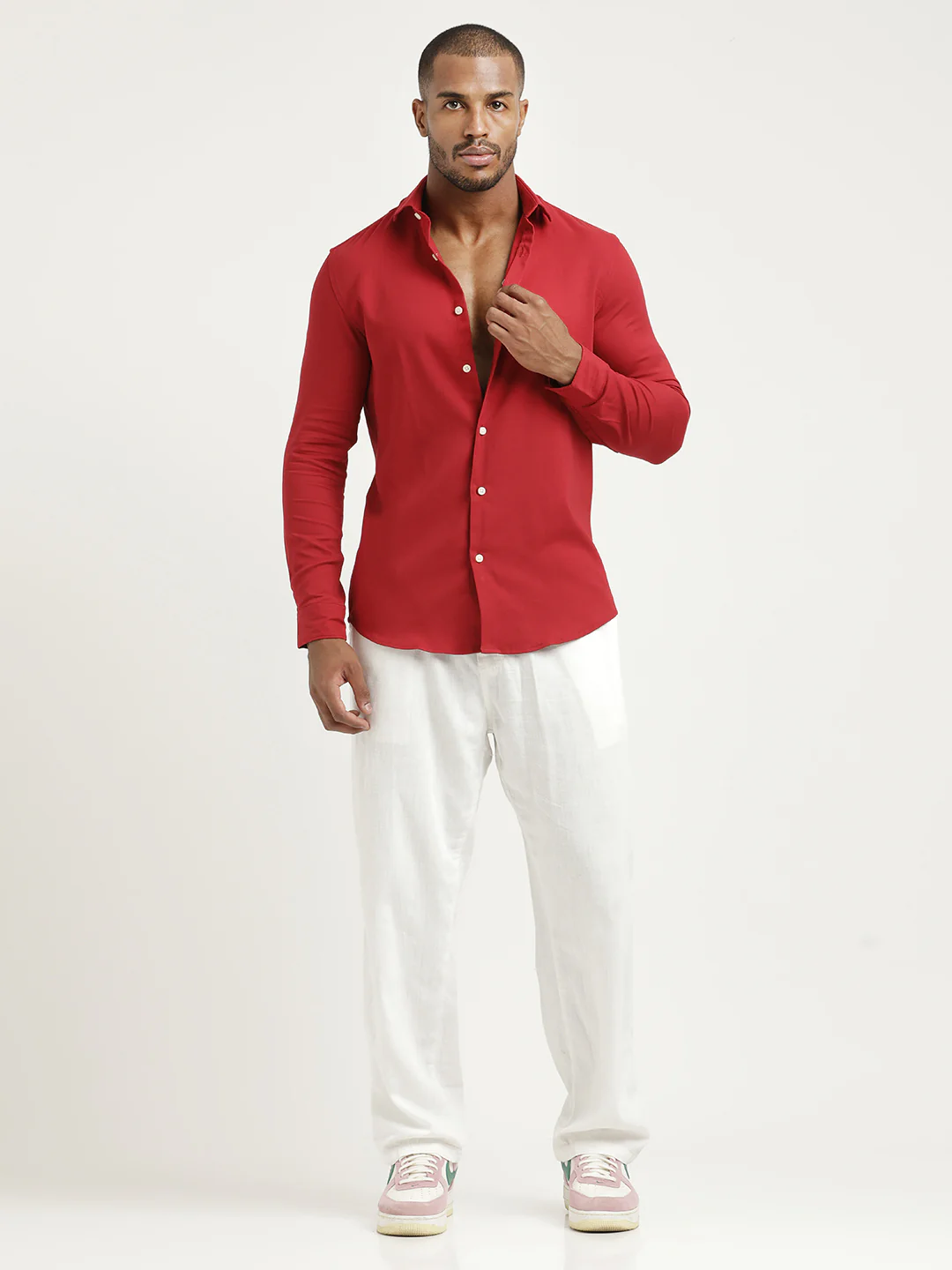 Men Cotton-Poly Lycra Blend Shirt - Image 6