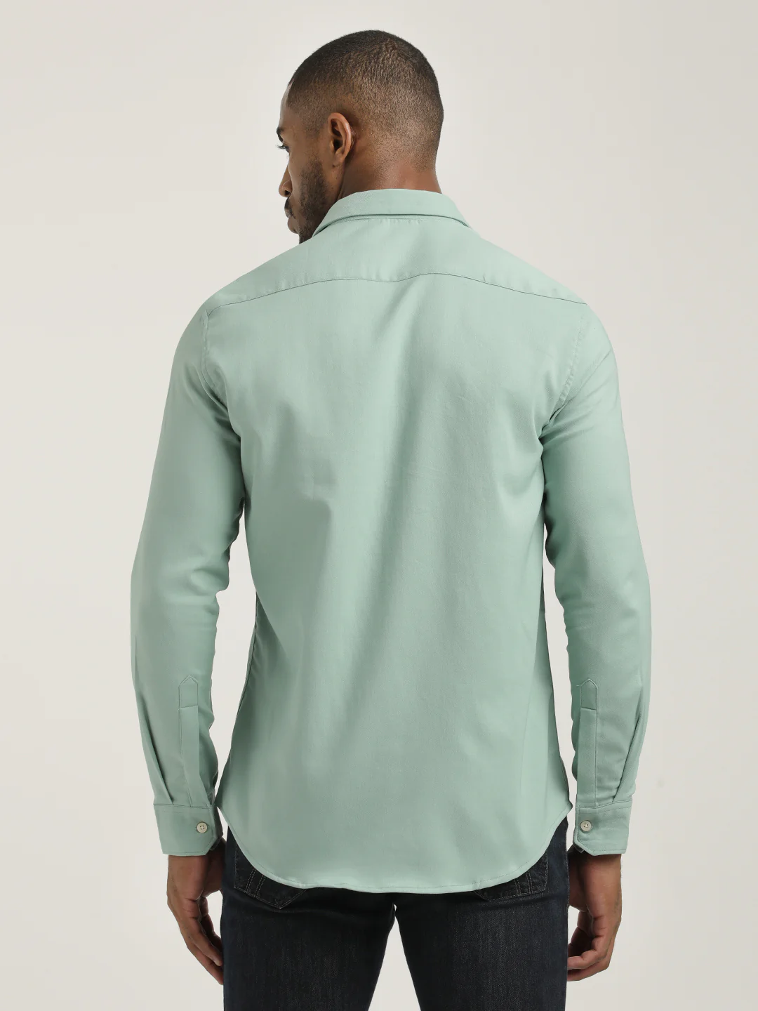 Men Cotton-Poly Lycra Blend Shirt - Image 3