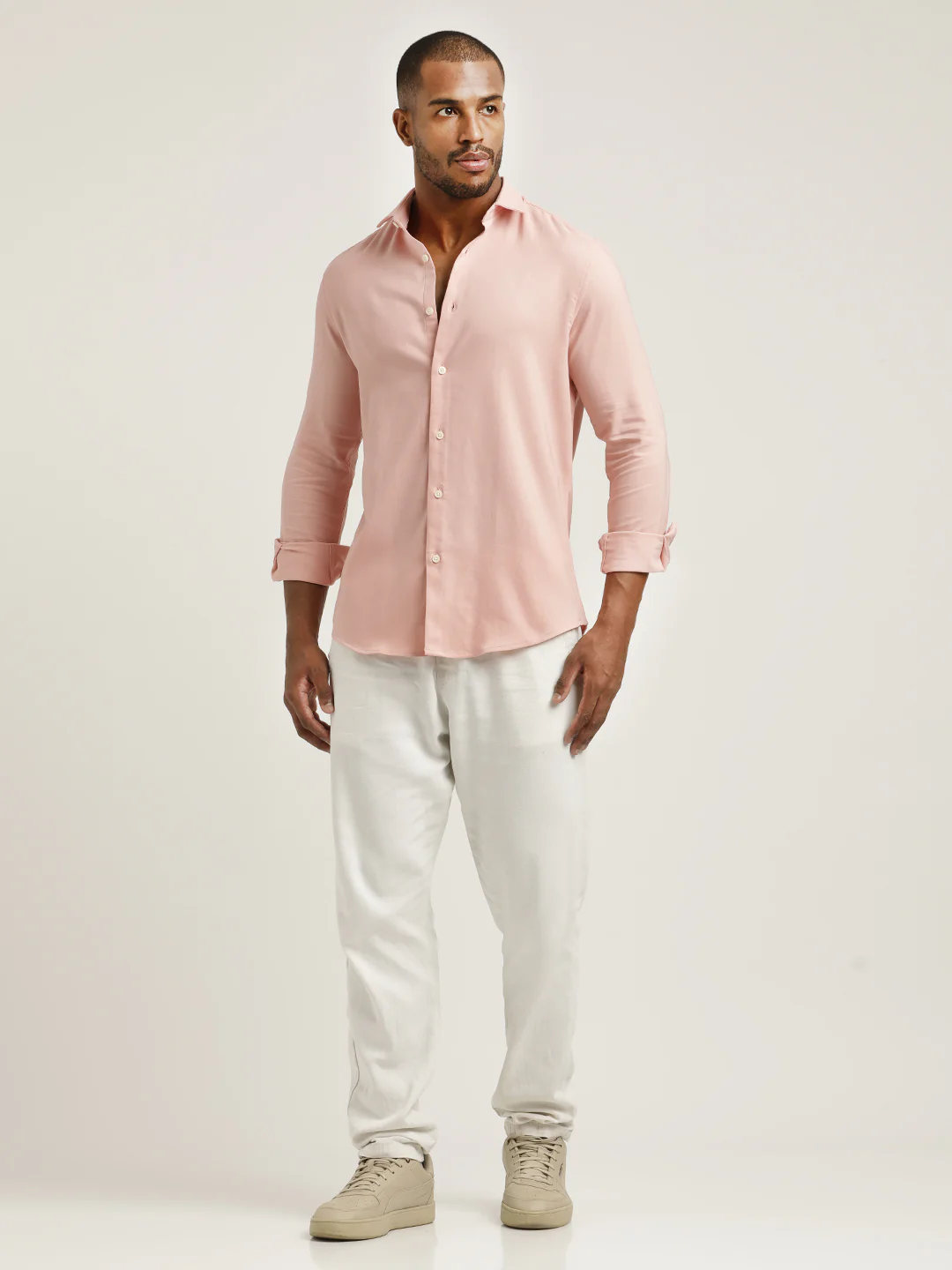 Men Cotton-Poly Lycra Blend Shirt - Image 6