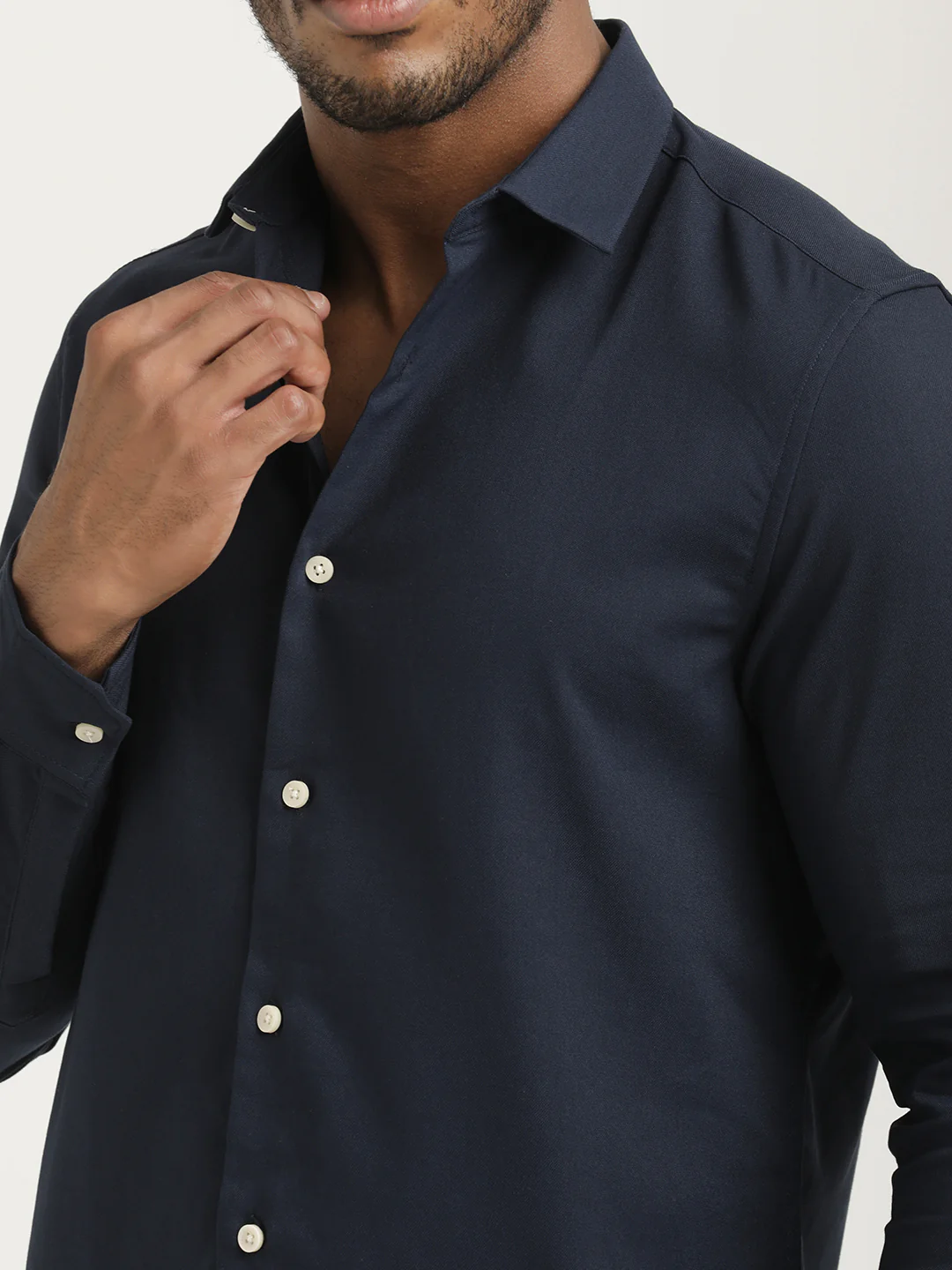 Men Cotton-Poly Lycra Blend Shirt - Image 5