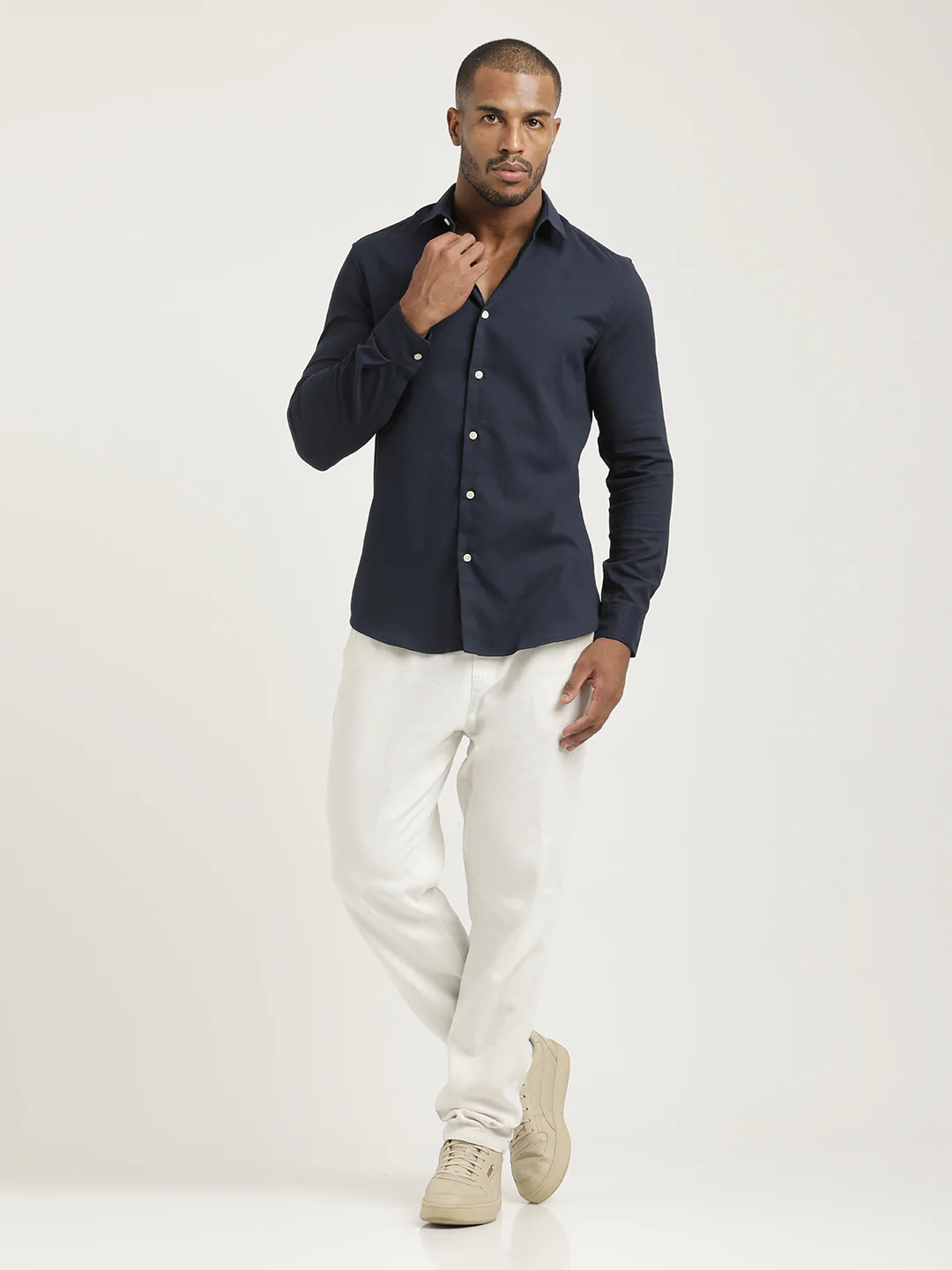 Men Cotton-Poly Lycra Blend Shirt - Image 6