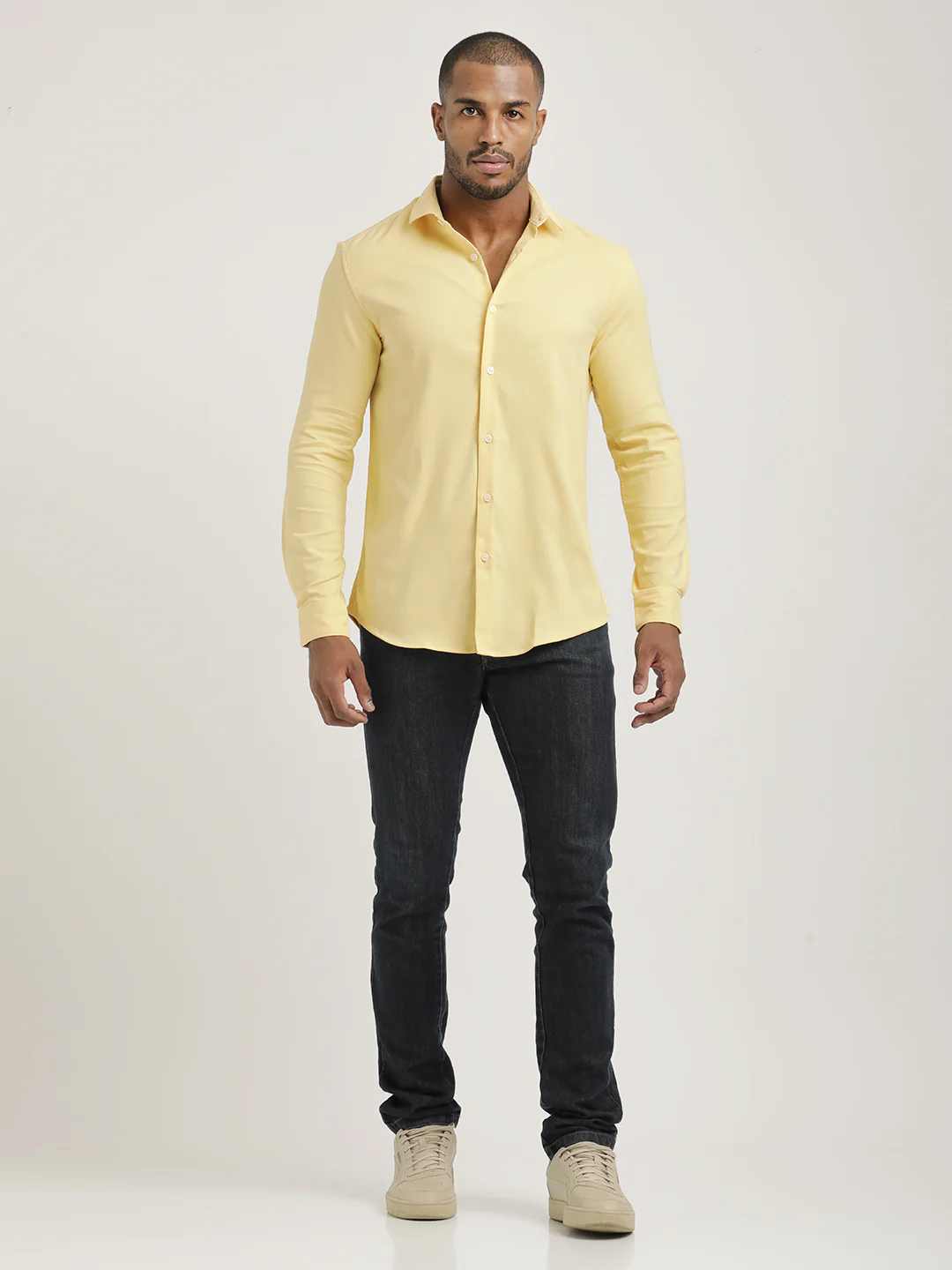 Men Cotton-Poly Lycra Blend Shirt - Image 4
