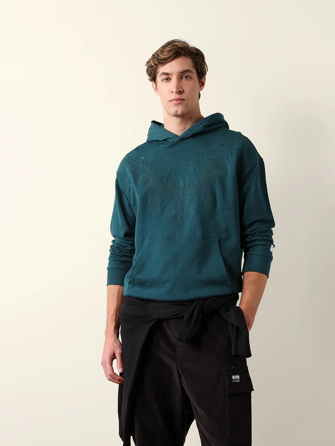 Men Cotton Printed Hoodie - Image 3