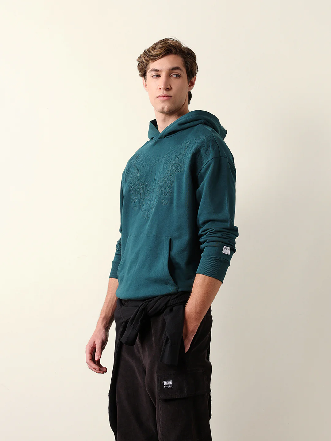 Men Cotton Printed Hoodie - Image 4