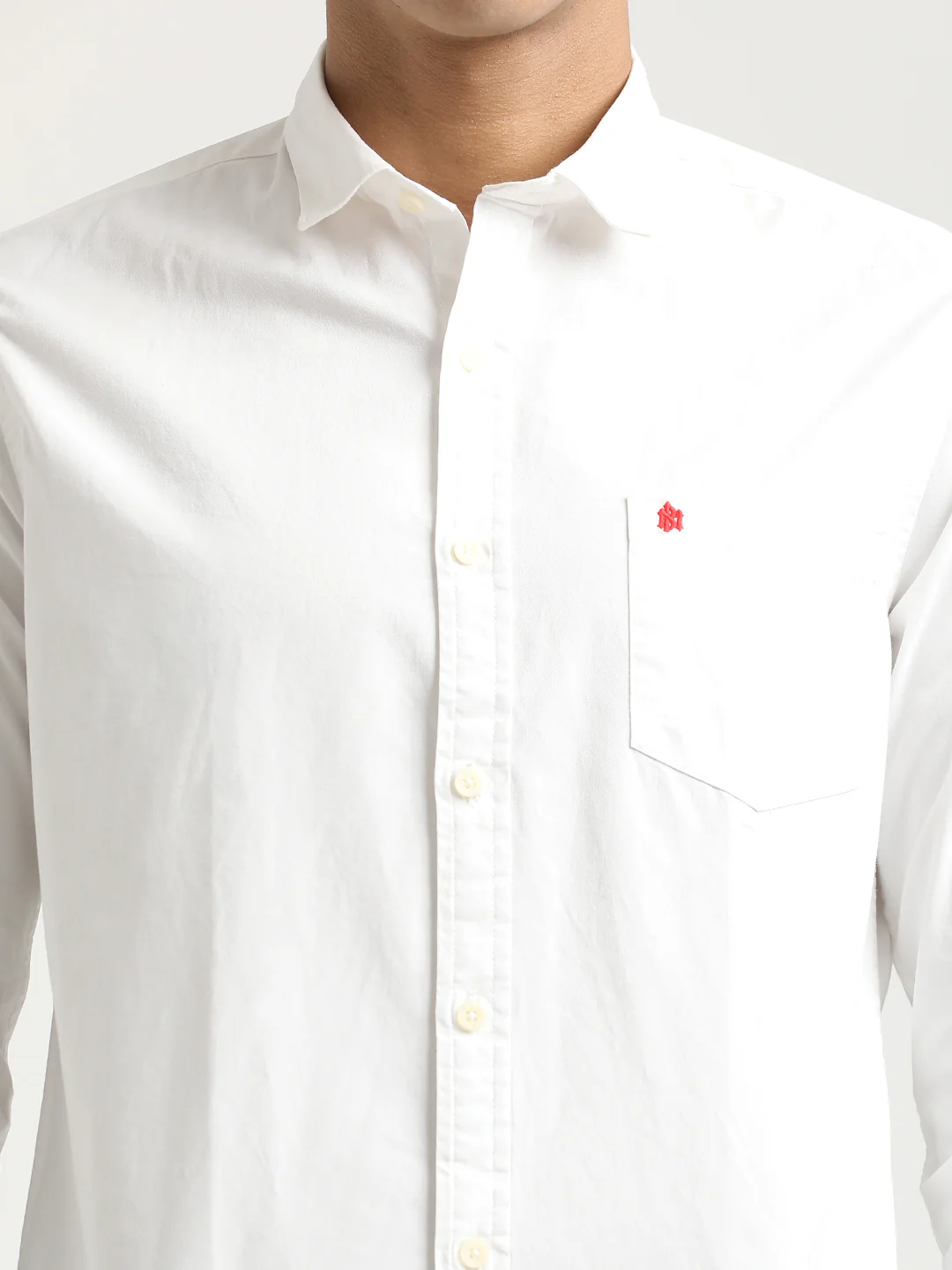 Men Cotton Shirt with Chest Pocket - Image 6