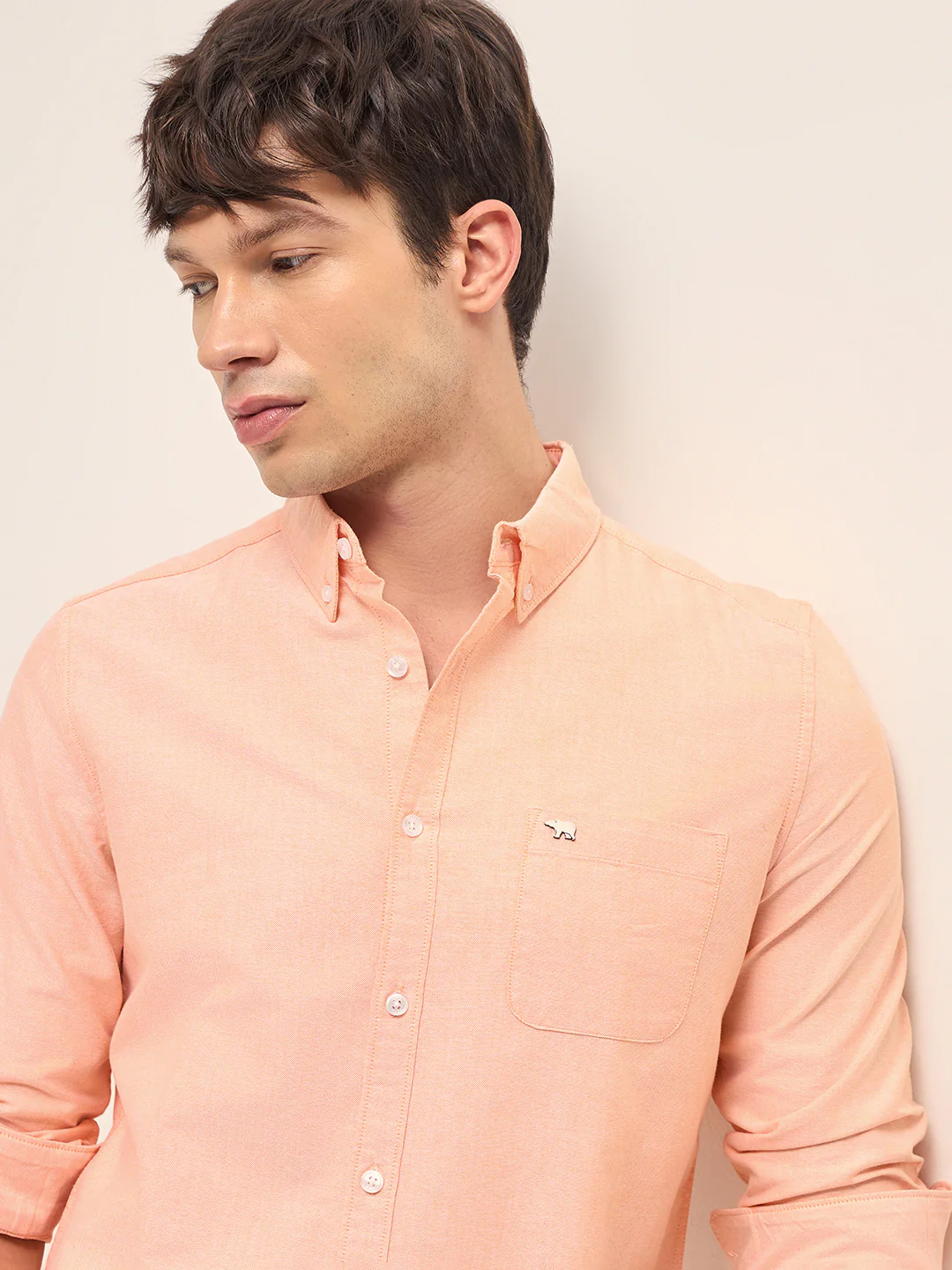 Men Cotton Solid Casual Shirt - Image 5