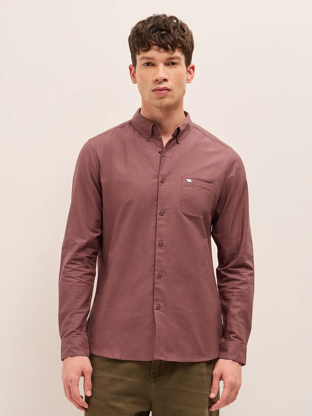 Men Cotton Solid Casual Shirt - Image 6