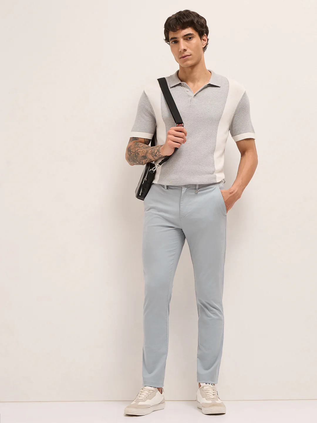 Men Cotton Solid Casual Trouser - Image 4