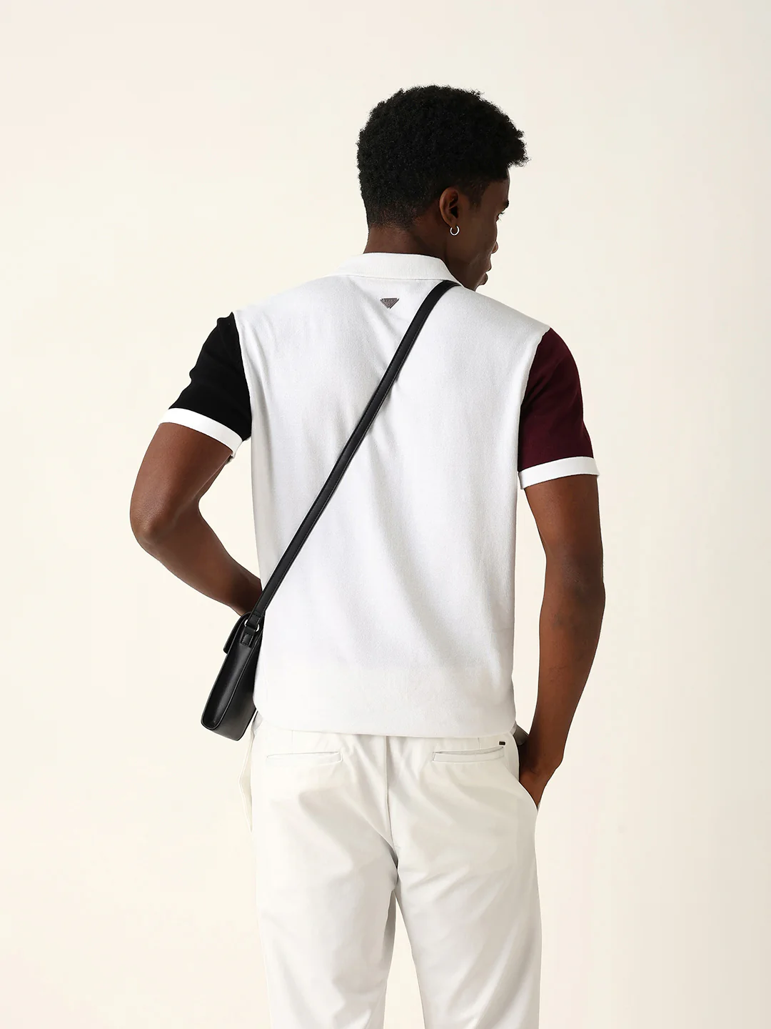 Men Cotton Solid Polo T-Shirt - Image 6