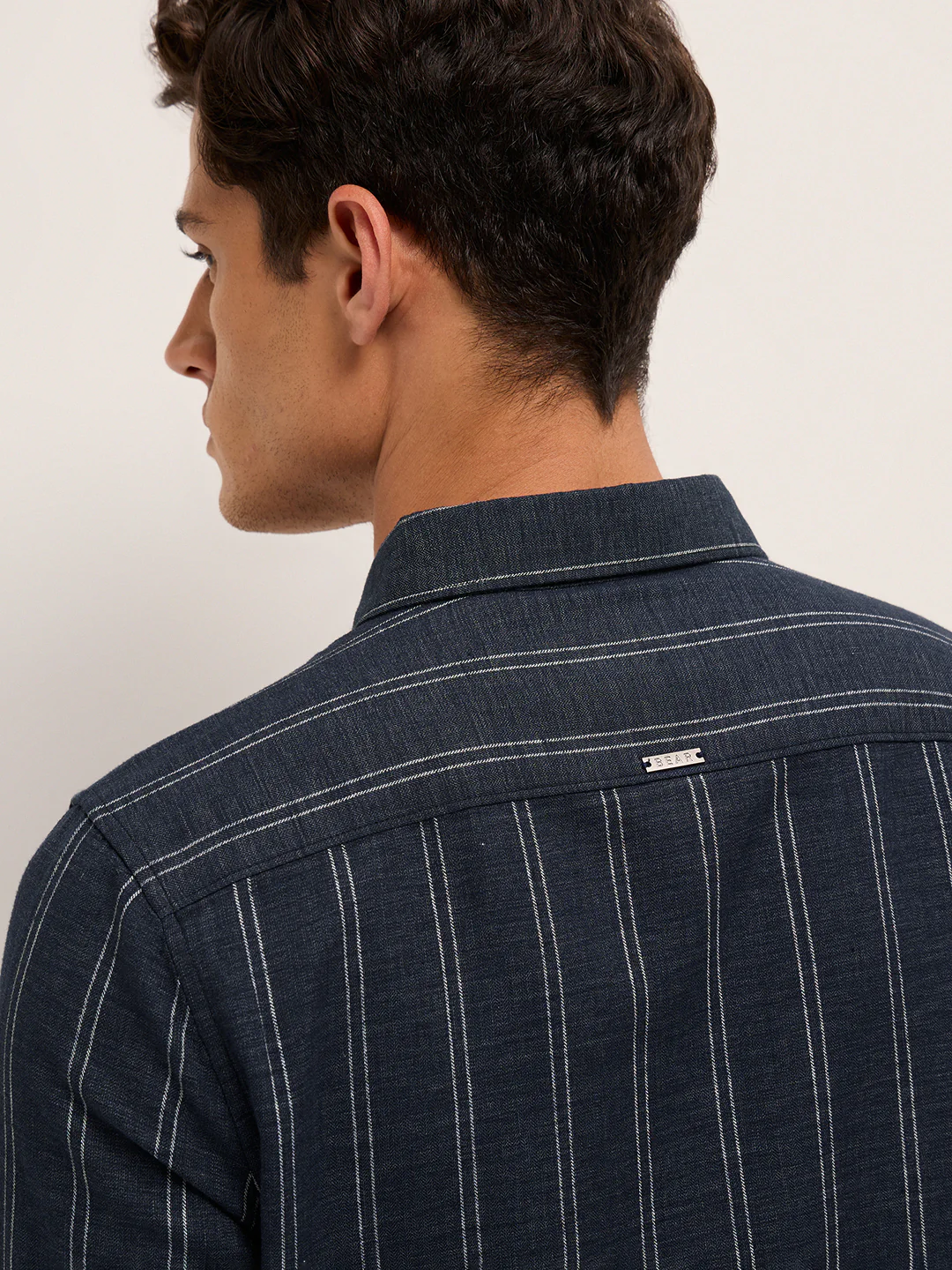 Men Cotton Striped Casual Shirt - Image 6