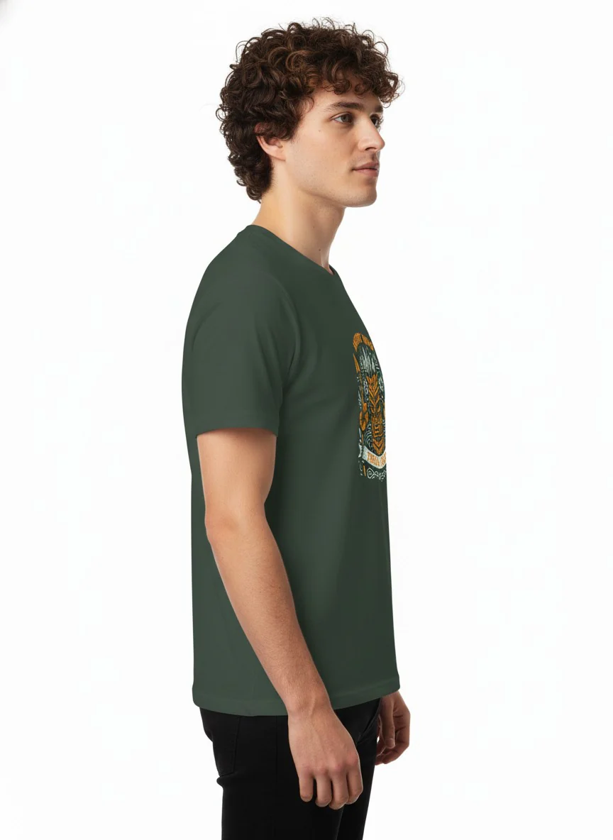 Men Cotton Tribal T-Shirt - Image 4
