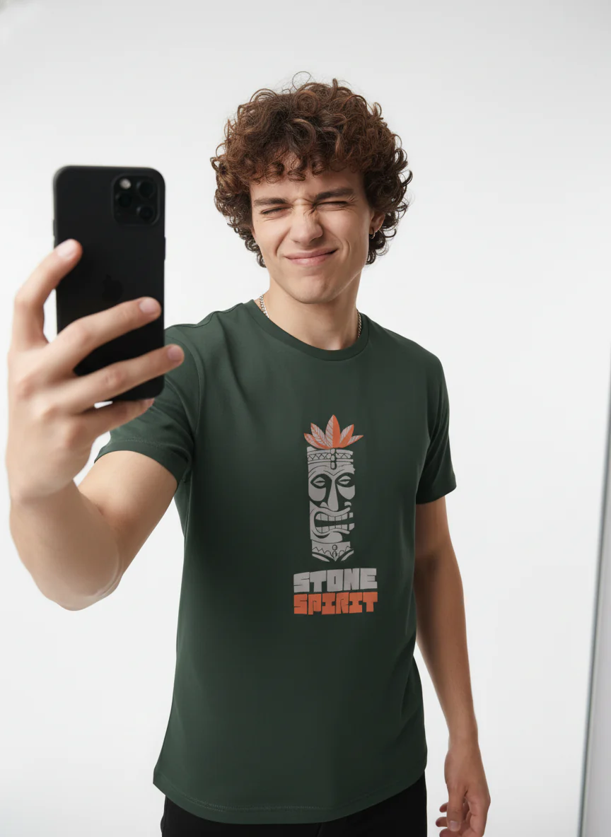 Men Cotton Tribal T-Shirt - Image 9