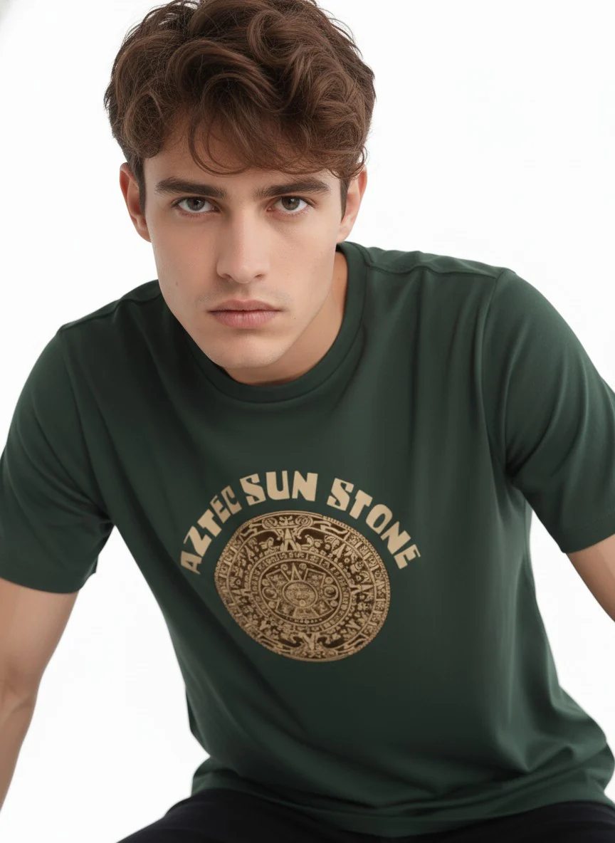 Men Cotton Tribal T-Shirt - Image 2