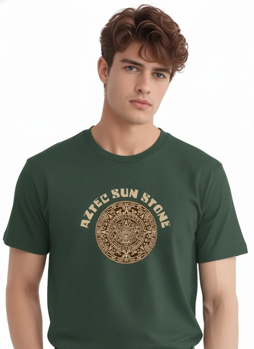 Men Cotton Tribal T-Shirt - Image 4