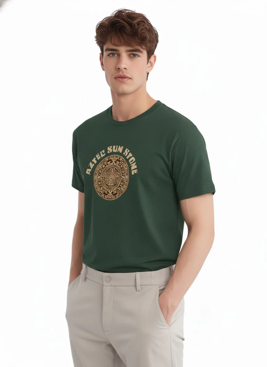 Men Cotton Tribal T-Shirt - Image 5
