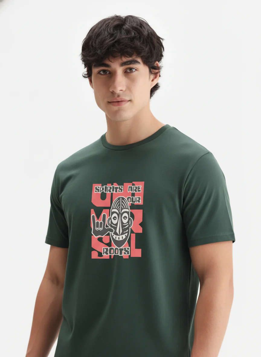 Men Cotton Tribal T-Shirt - Image 8