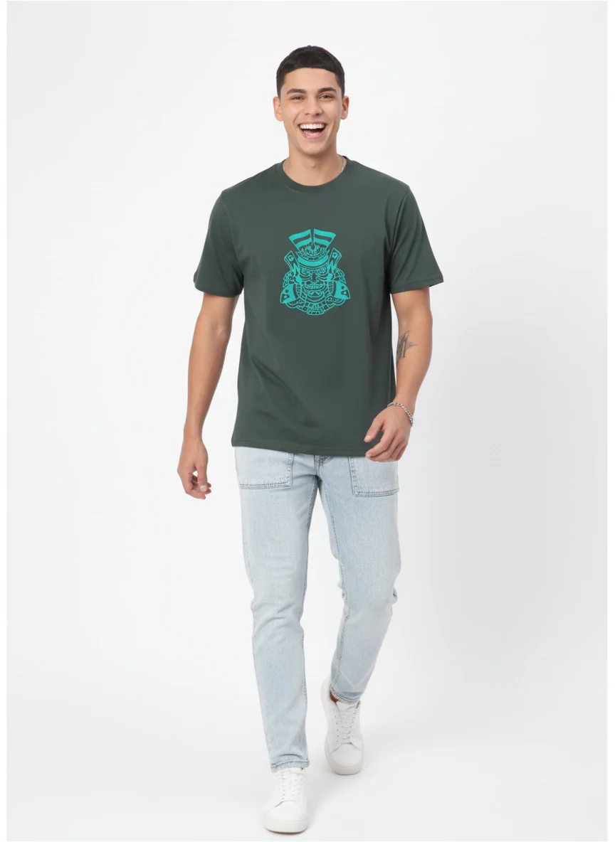 Men Cotton Tribal T-Shirt - Image 2