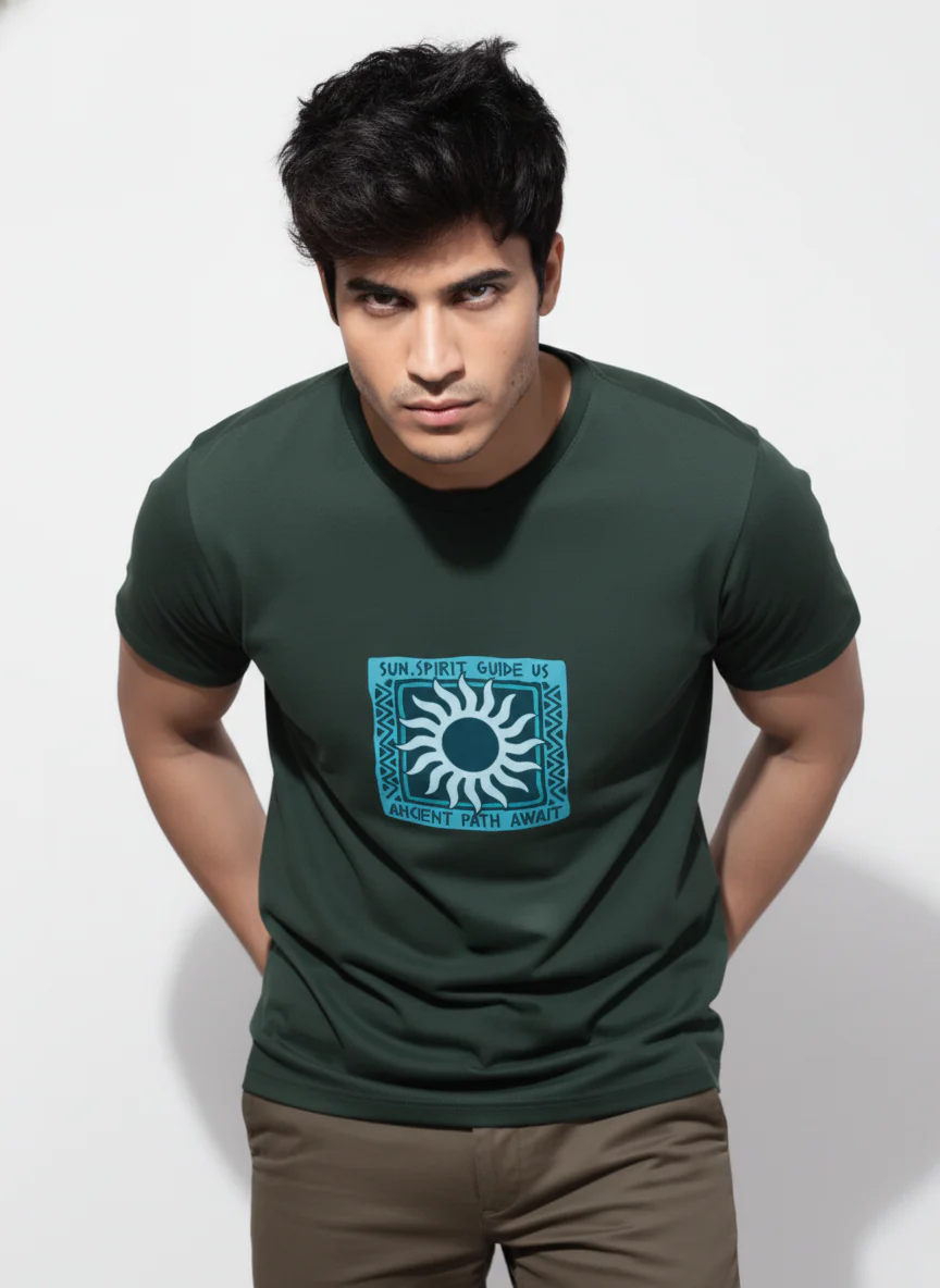 Men Cotton Tribal T-Shirt - Image 11