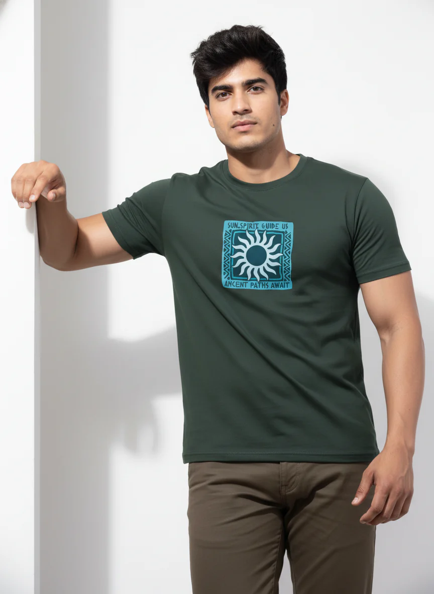 Men Cotton Tribal T-Shirt - Image 15