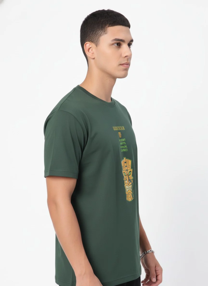 Men Cotton Tribal T-Shirt - Image 3