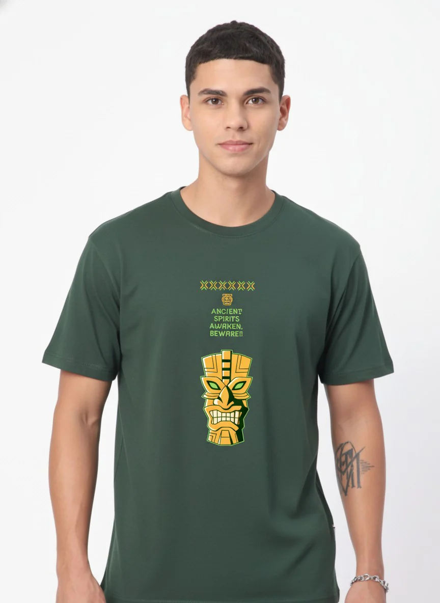 Men Cotton Tribal T-Shirt - Image 5