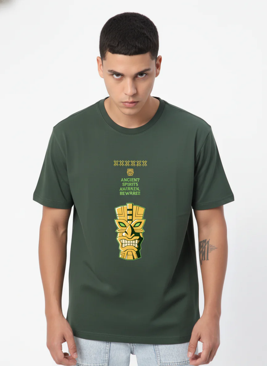 Men Cotton Tribal T-Shirt - Image 6