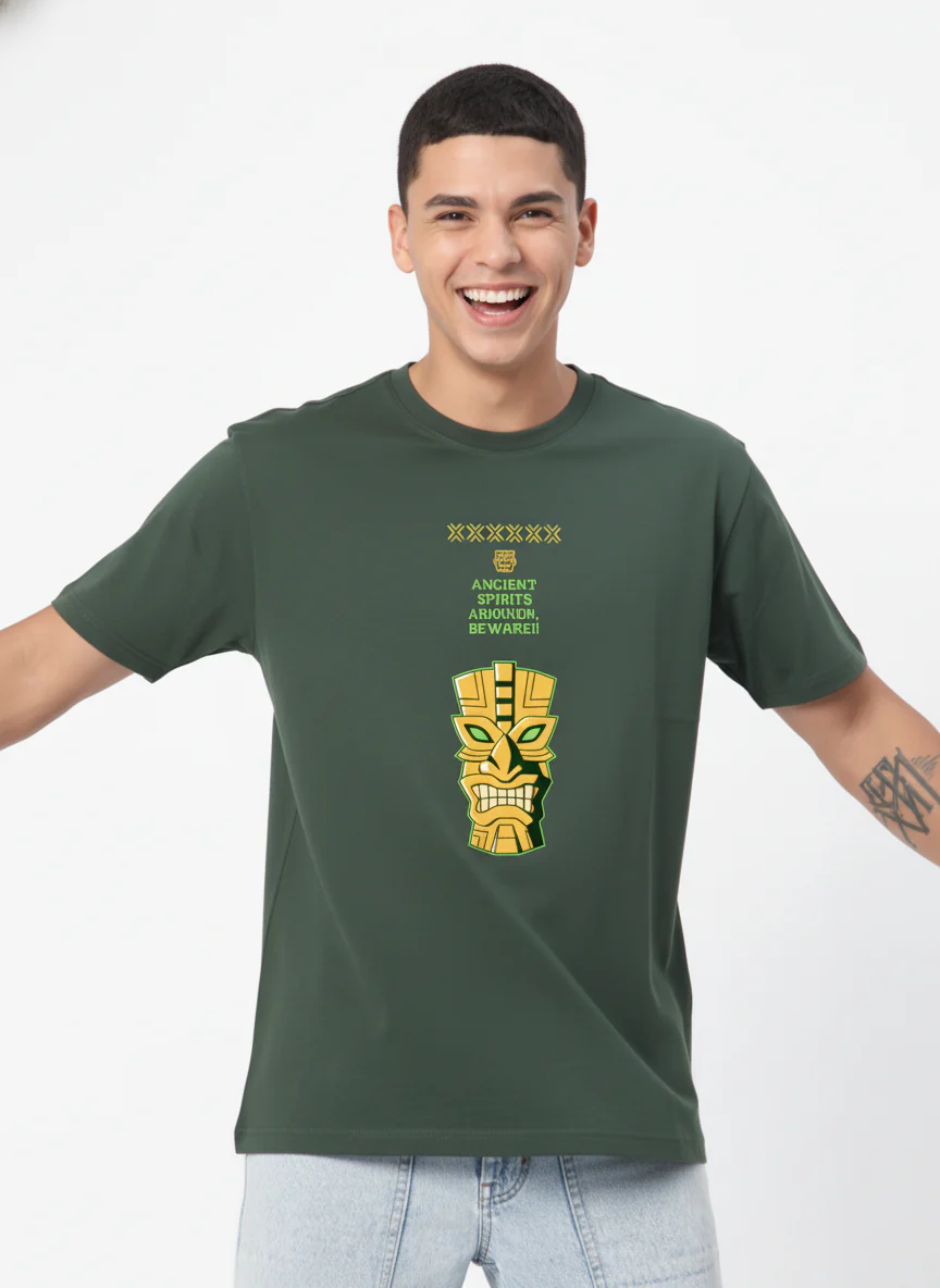 Men Cotton Tribal T-Shirt - Image 8