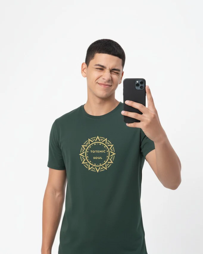 Men Cotton Tribal T-Shirt - Image 2