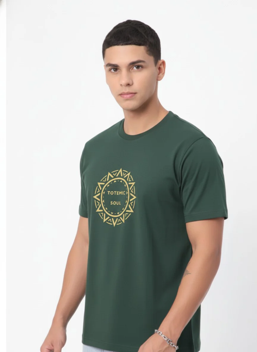Men Cotton Tribal T-Shirt - Image 5