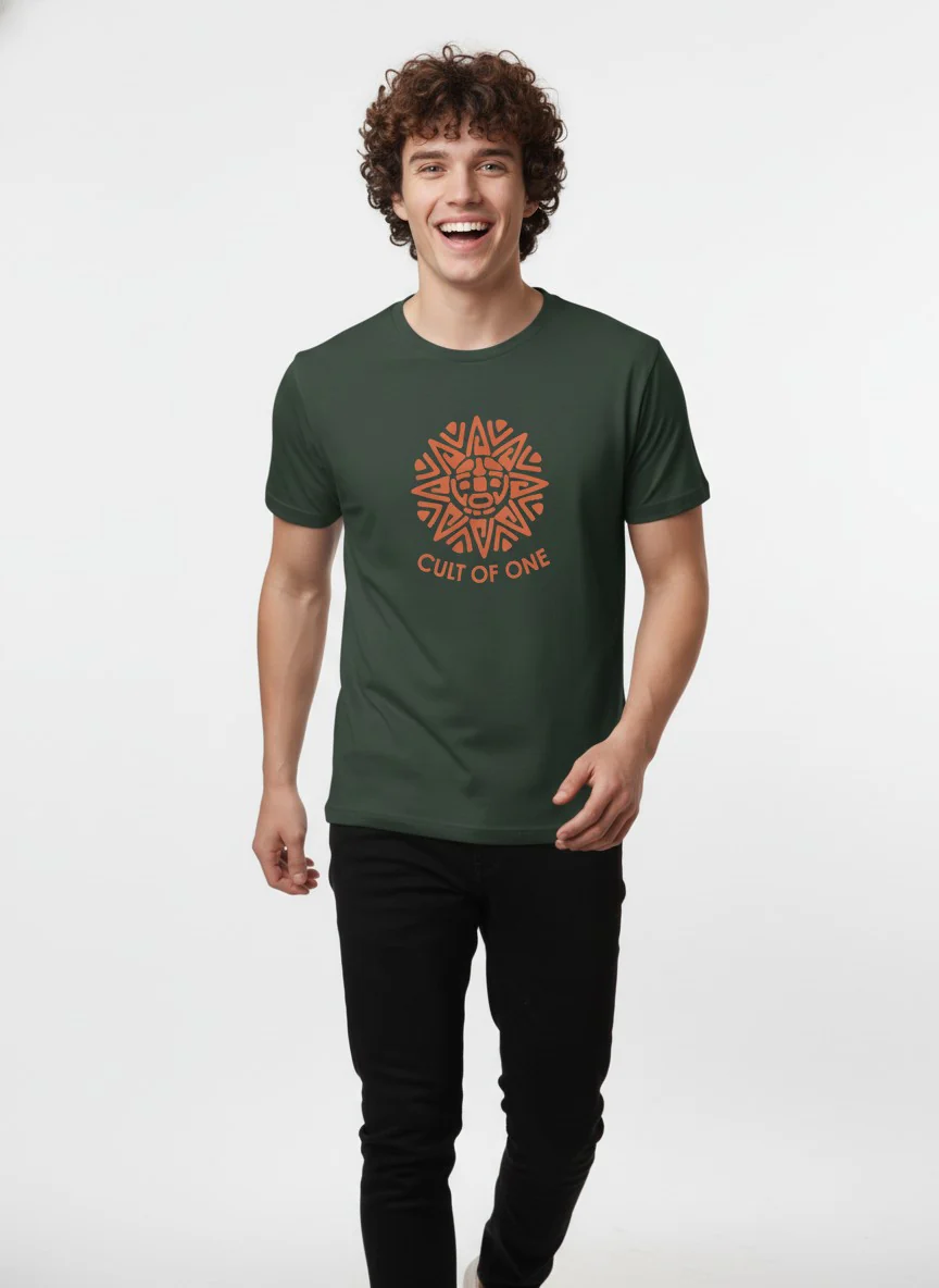 Men Cotton Tribal T-Shirt - Image 3