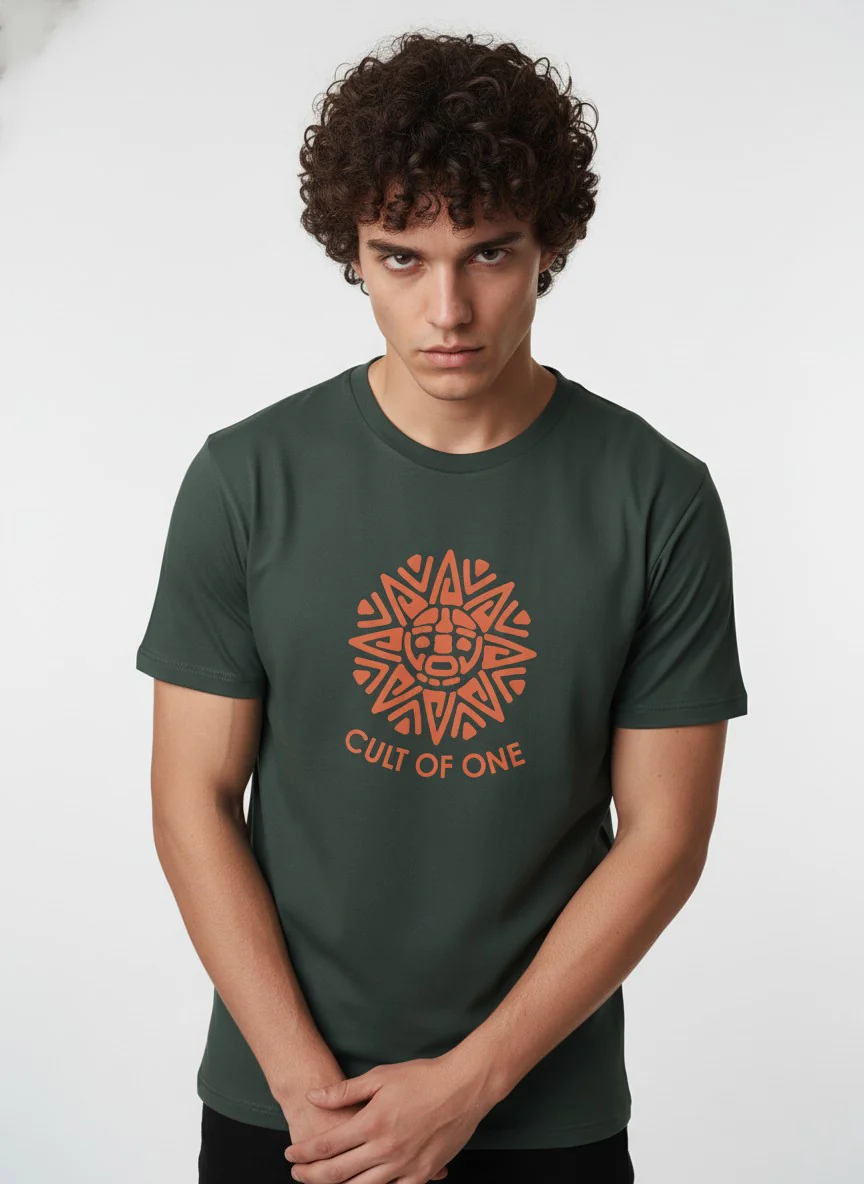 Men Cotton Tribal T-Shirt - Image 4