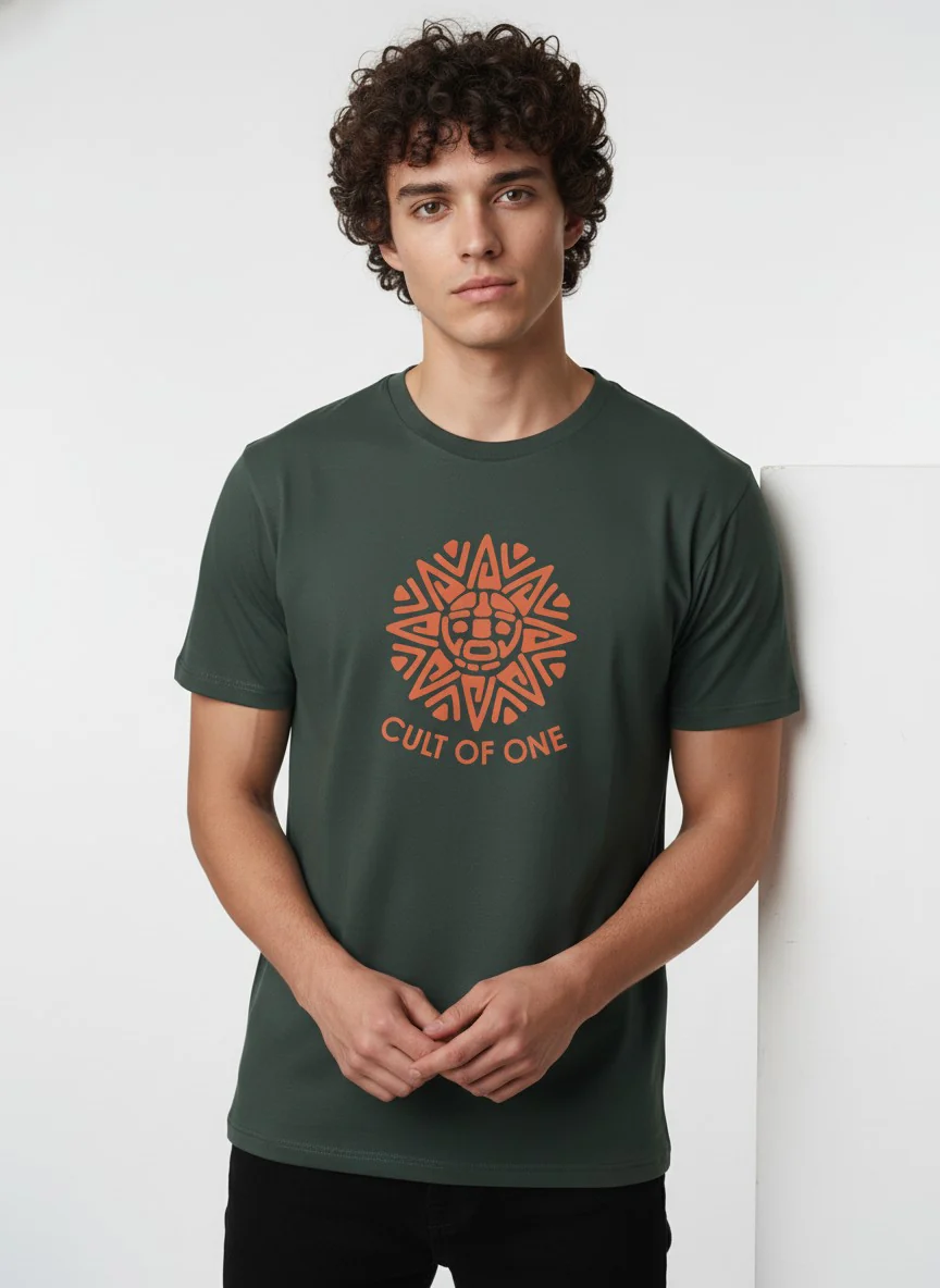 Men Cotton Tribal T-Shirt - Image 5