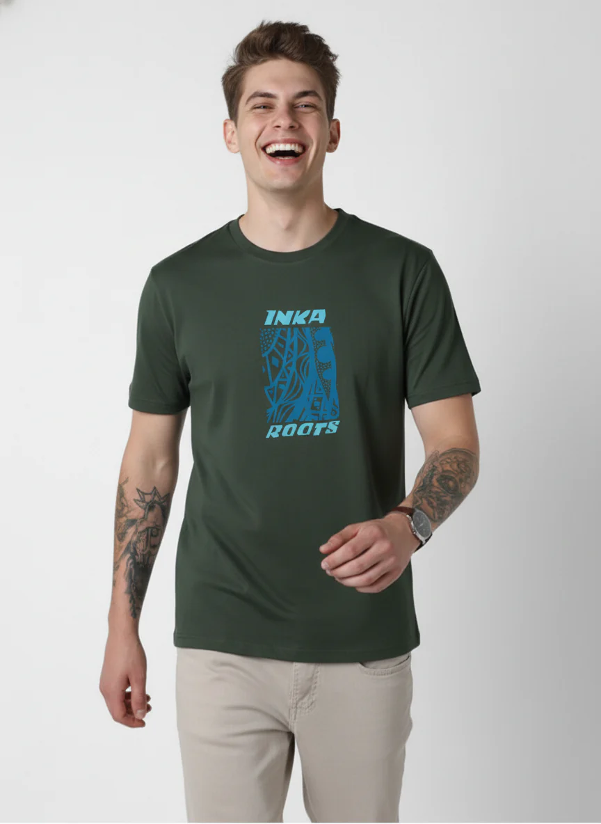 Men Cotton Tribal T-Shirt - Image 10
