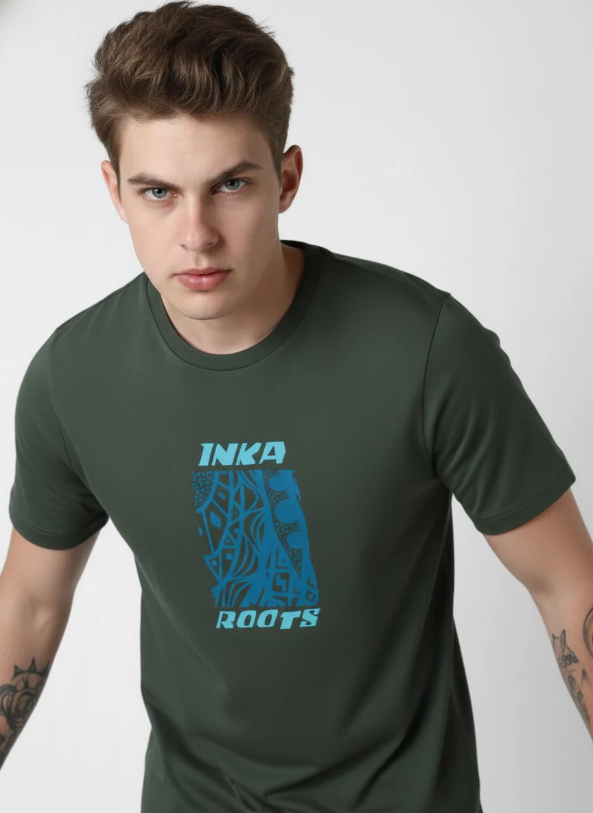 Men Cotton Tribal T-Shirt - Image 5