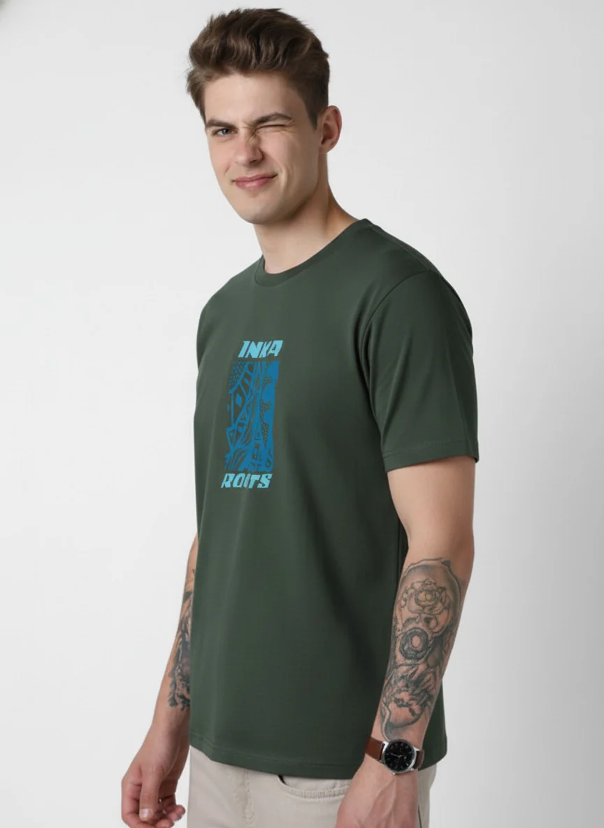 Men Cotton Tribal T-Shirt - Image 6