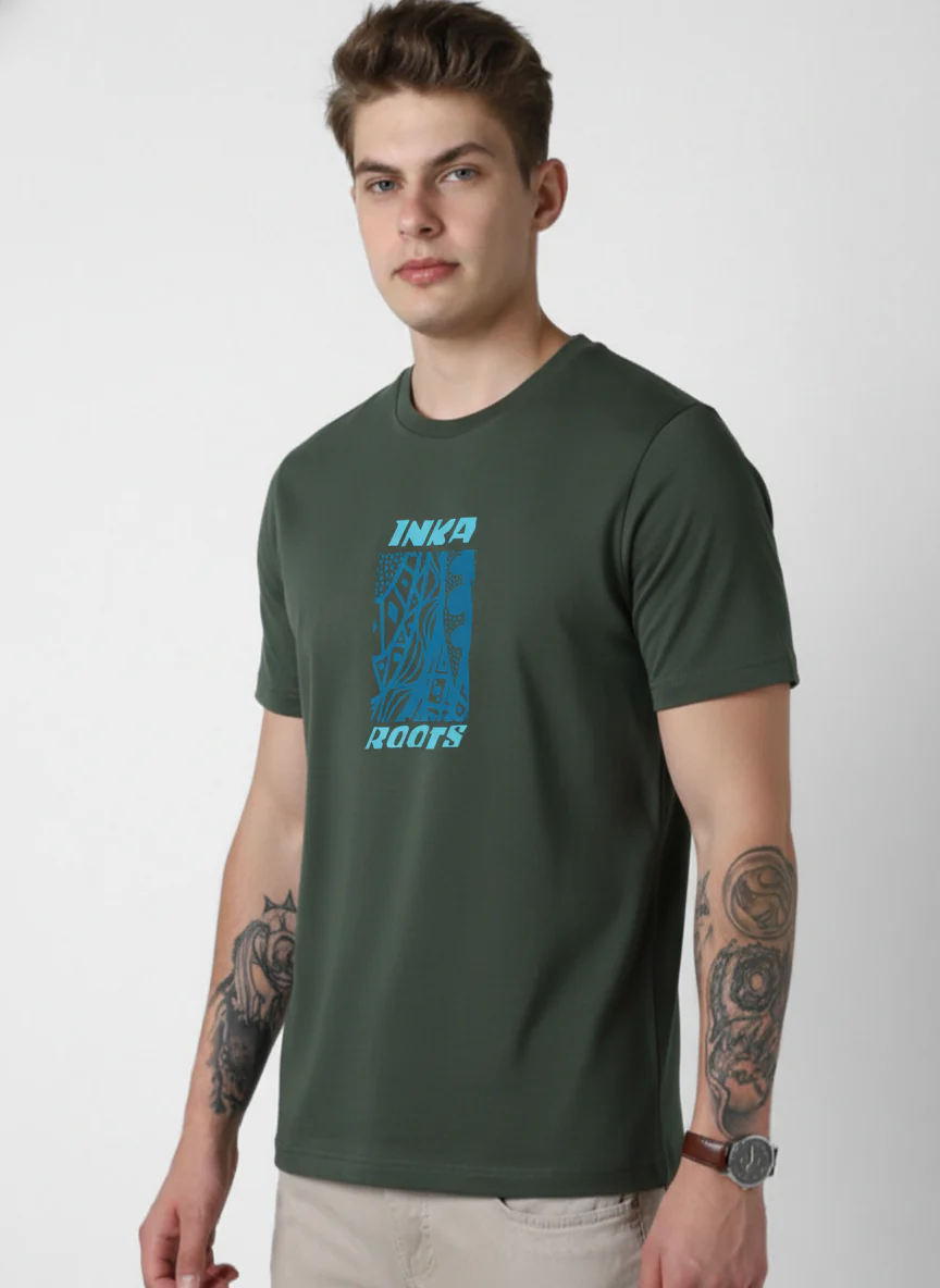 Men Cotton Tribal T-Shirt - Image 9