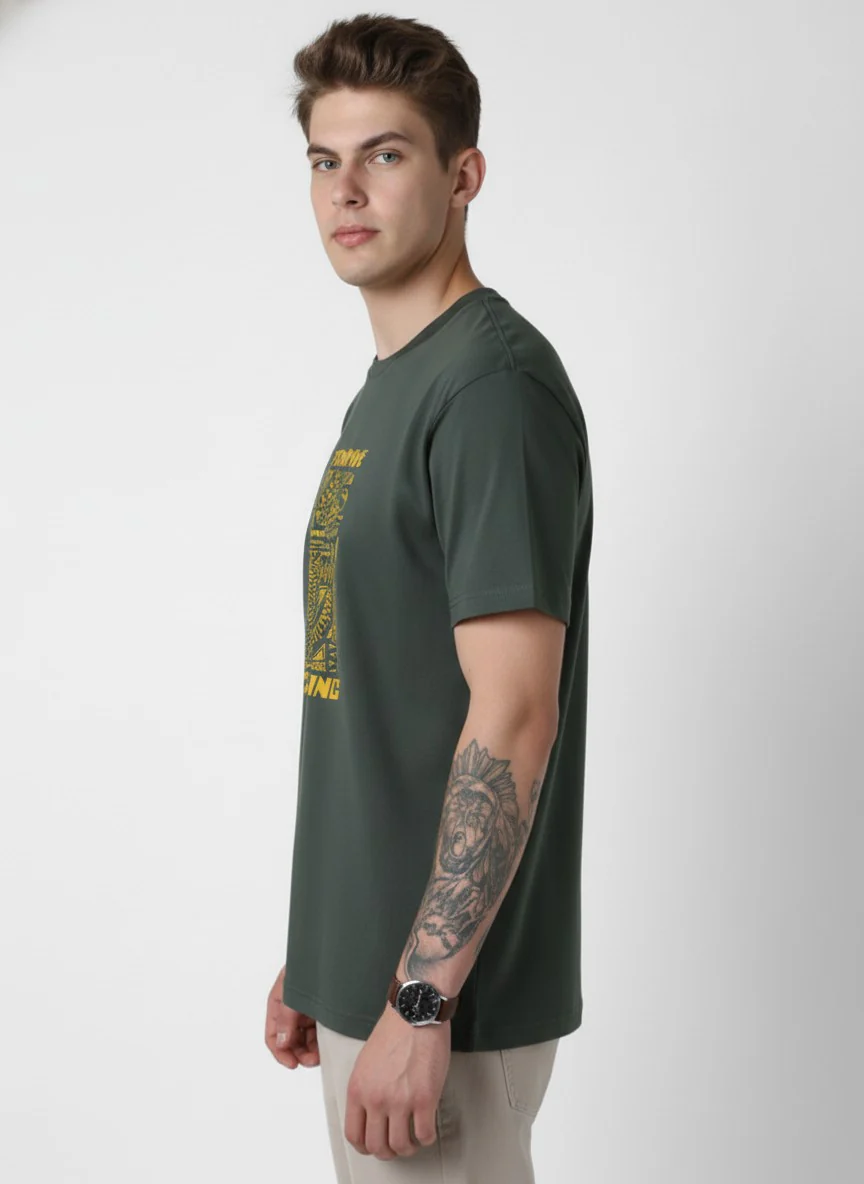 Men Cotton Tribal T-Shirt - Image 6
