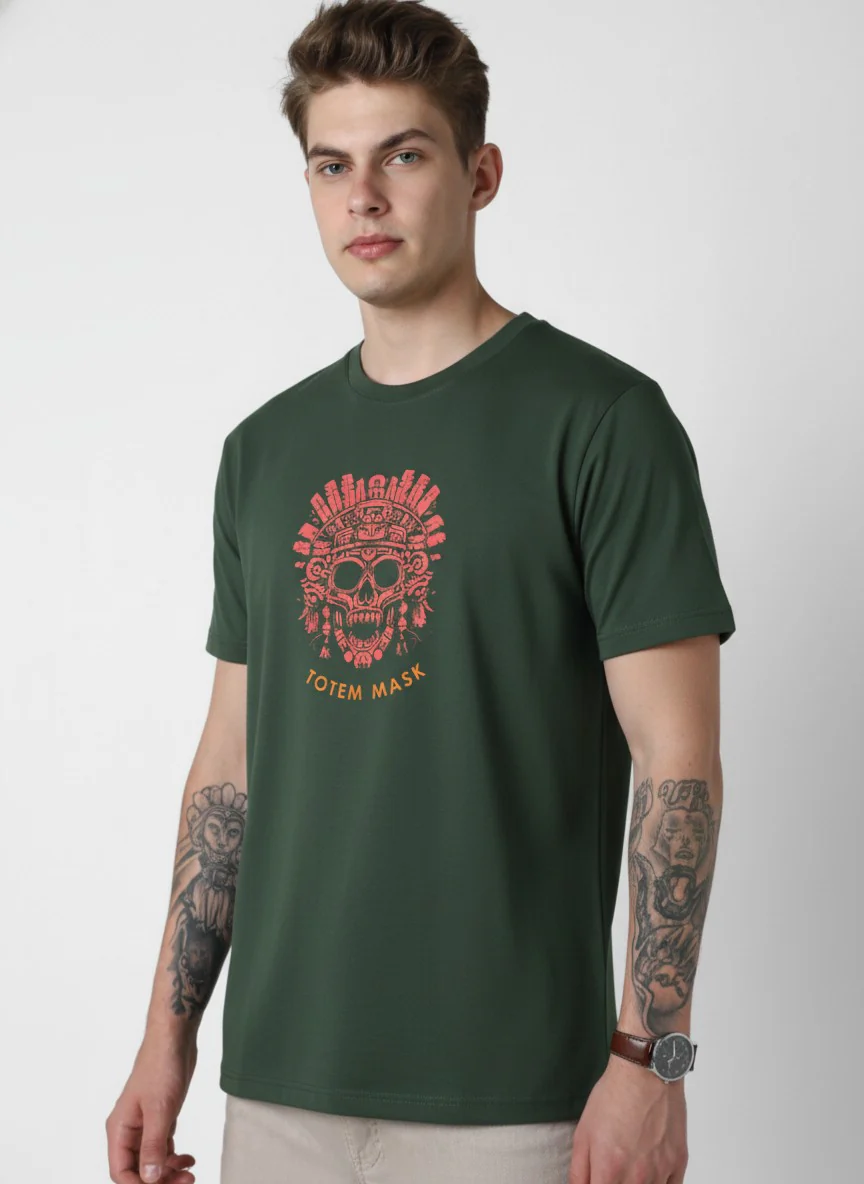 Men Cotton Tribal T-Shirt - Image 5