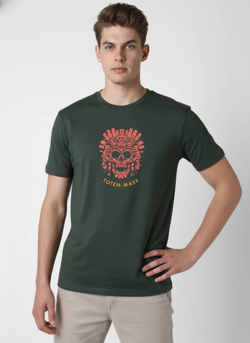 Men Cotton Tribal T-Shirt - Image 9