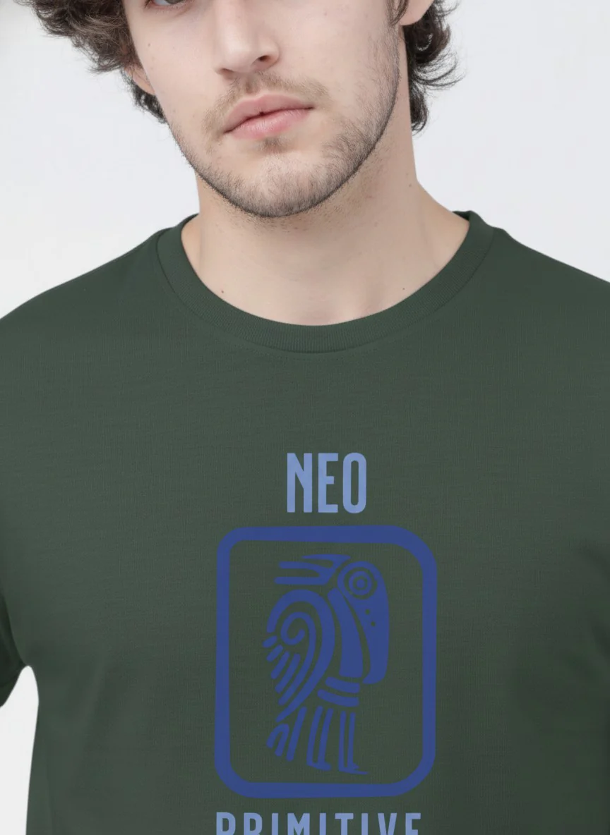 Men Cotton Tribal T-Shirt - Image 4