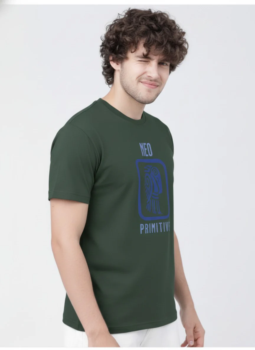 Men Cotton Tribal T-Shirt - Image 5